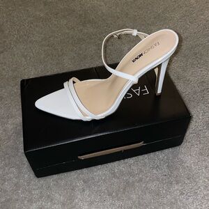 Hanna heeled sandals - white